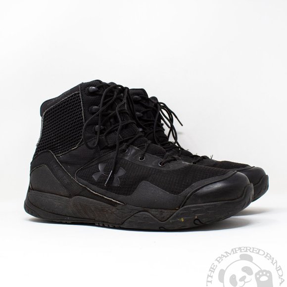 Under Armour Other - Under Armour Valsetz RTS Black High Top Tactical Sneaker Boots Size 9 1250234
